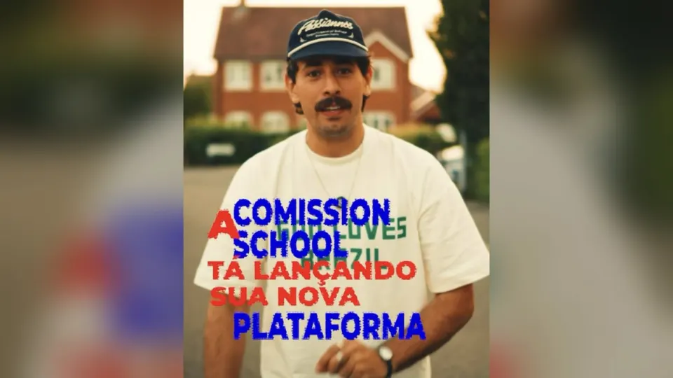 Membro com camiseta de marca parceira